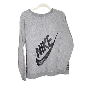 Nike Large Heather Gray Logo Sweatshirt